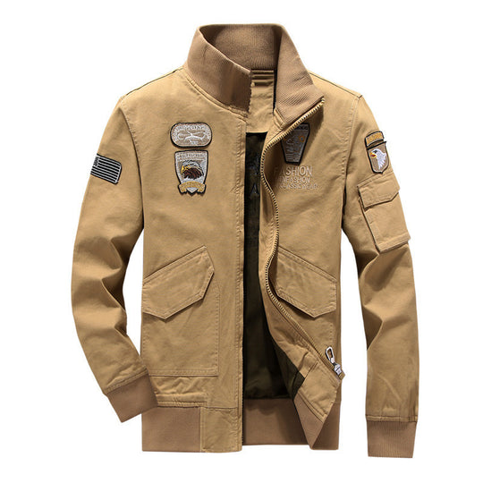 Herren Utility-Canvasjacke mit wärmender Teddyfleece-Innenlage und verdecktem Reißverschluss Nord Taschen