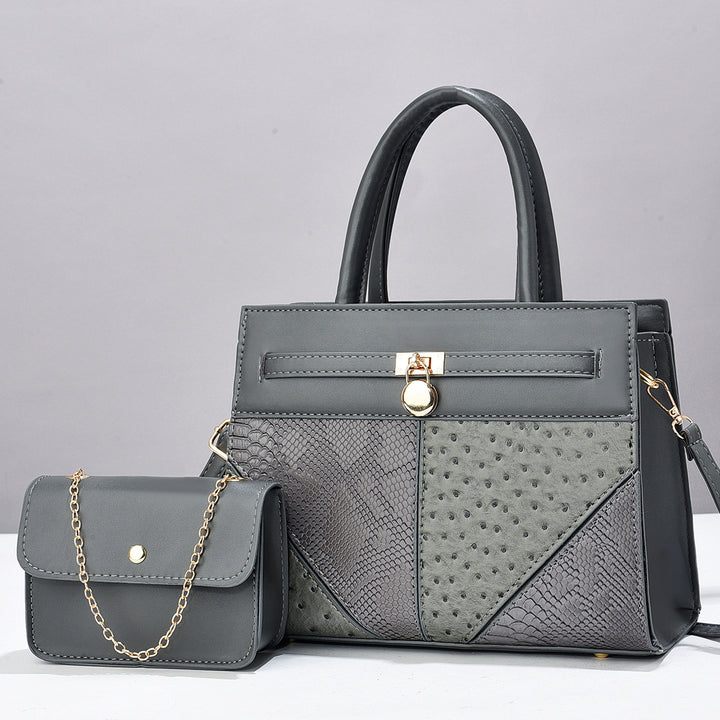 Damen elegante Handtasche mit abnehmbarer Mini-Clutch Nord Taschen