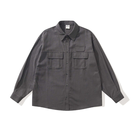 Herren Utility-Overshirt mit großen Pattentaschen und Boxy-Schnitt Nord Taschen