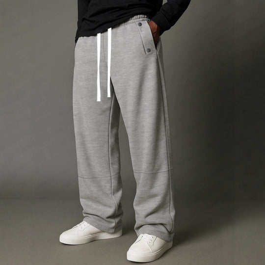 Herren Relaxed-Fit Jogginghose mit hohem Komfortbund, Tunnelzug & Utility-Details Nord Taschen