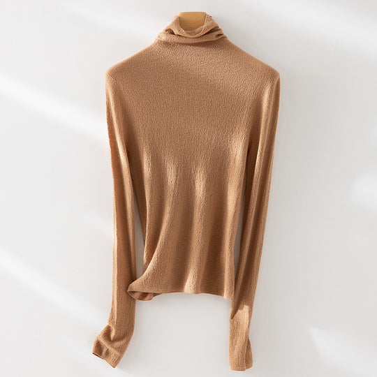 Damen Feiner ultraleichter Rollkragenpullover aus Stretch‑Feinstrick Nord Taschen