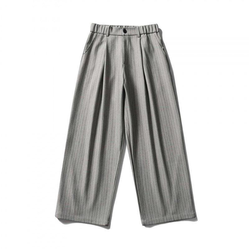 Damen Weite Bundfalten-Hose mit hohem Bund, verkürzter Culotte-Silhouette und elastischem Rückenteil Nord Taschen