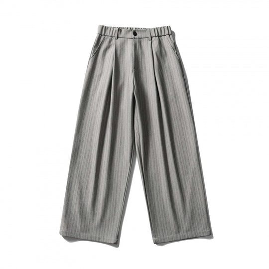 Damen Weite Bundfalten-Hose mit hohem Bund, verkürzter Culotte-Silhouette und elastischem Rückenteil Nord Taschen