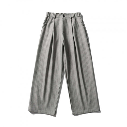 Damen Weite Bundfalten-Hose mit hohem Bund, verkürzter Culotte-Silhouette und elastischem Rückenteil Nord Taschen