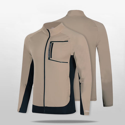 Herren atmungsaktive winddichte Lauf‑Softshelljacke mit Stehkragen und Brusttasche Nord Taschen