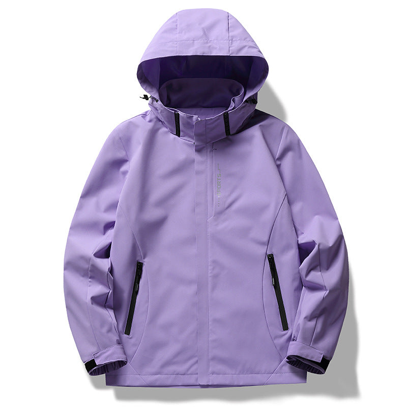 Herren zweilagige Softshell-Regenjacke mit abnehmbarem Fleece‑Innenlayer und verstellbarer Kapuze Nord Taschen
