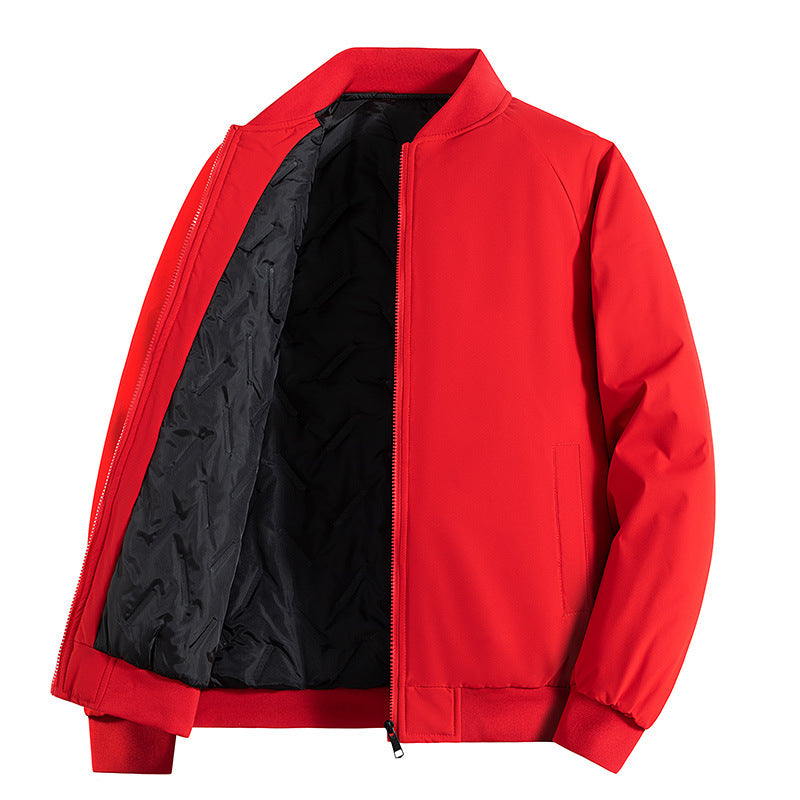 Herren Minimalistische Tech-Bomberjacke mit thermoisolierter Stepp-Innenlage und verdecktem Reißverschluss Nord Taschen