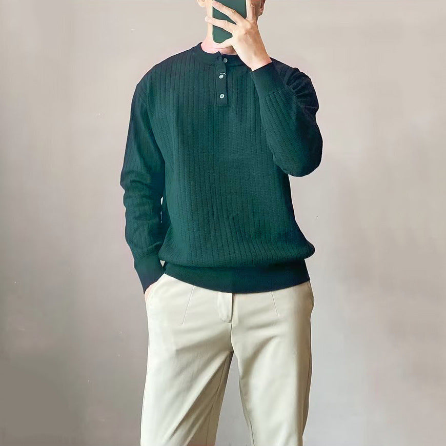 Herren Strickpullover mit strukturiertem Design Nord Taschen