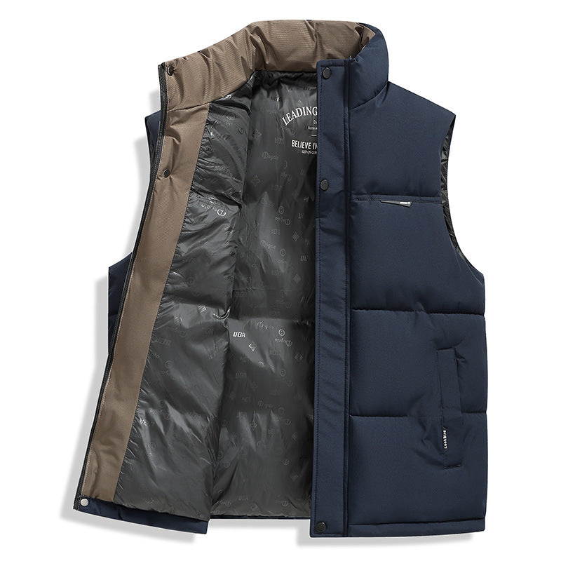 Herren Thermo-Pufferweste mit verstärktem Kragen, Zweifachverschluss & Futter mit Logo-Print Nord Taschen