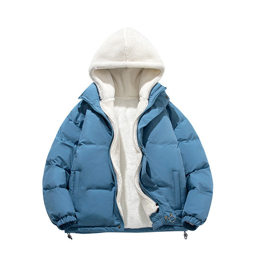 Damen Wattierte Kapuzenjacke mit weichem Fleecefutter Nord Taschen