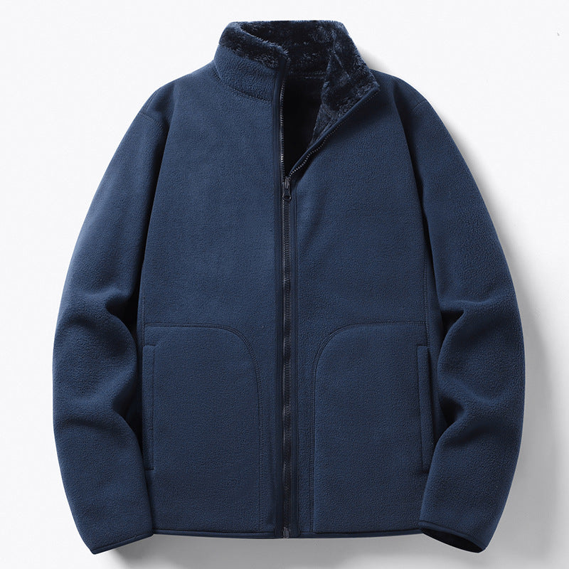 Damen Gefütterte Fleece-Jacke mit Teddyfutter, Stehkragen & durchgehendem Reißverschluss Nord Taschen