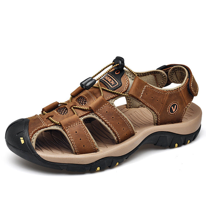 Herren Trekking-Sandalen mit verstellbarem Schnellschnürsystem und rutschfester Sohle