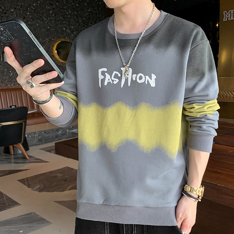 Herren Oversize Sweatshirt mit Batik-Wellenprint und Statement-Logo Nord Taschen