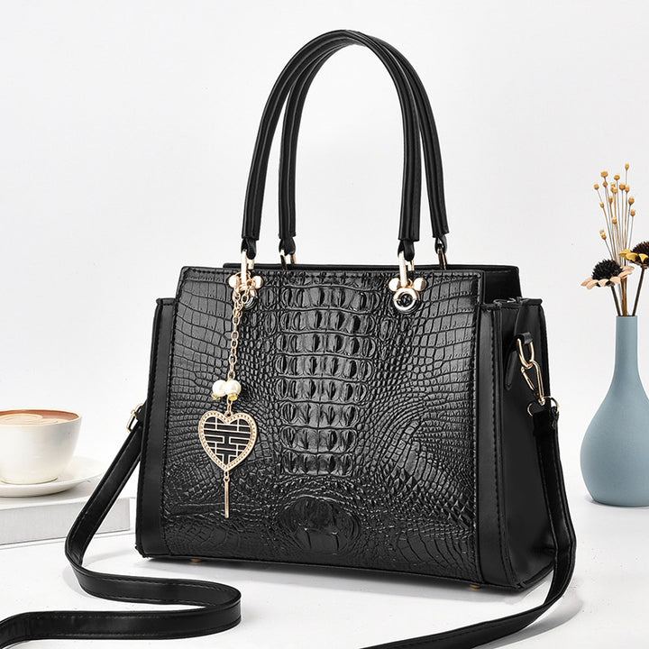 Damen stilvolle Handtasche mit eleganter Prägung Nord Taschen