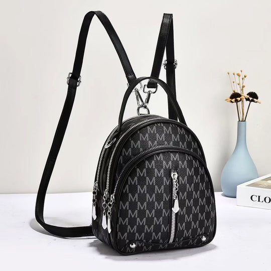 Damen Rucksack-Tasche mit elegantem Muster und mehreren Fächern Nord Taschen