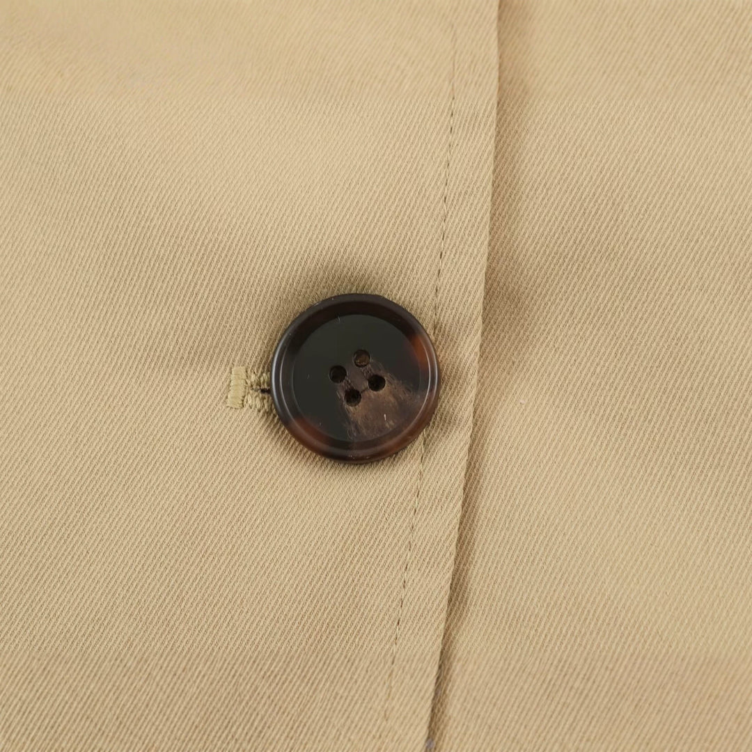 Damen Kurztrenchjacke im Oversize-Schnitt mit doppelter Knopfreihe und Schulterriegeln Nord Taschen