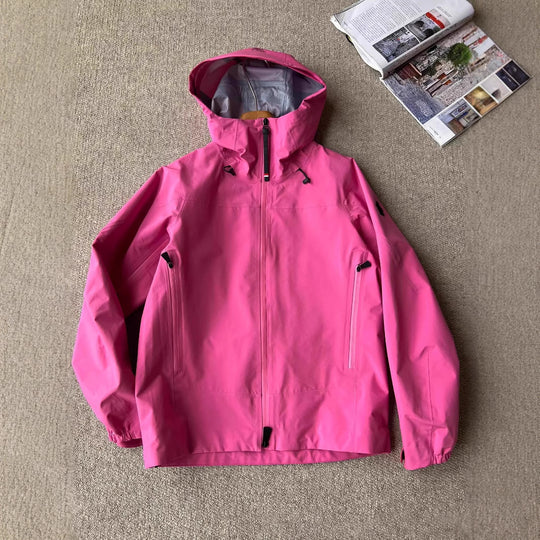 Damen Wasserdichte Kapuzenjacke mit verdecktem Reißverschluss und verstellbarer Kapuze Nord Taschen