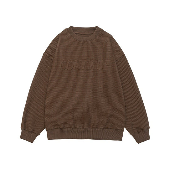 Unisex Boxy‑Strickpullover mit grober Rippenstruktur und Rundhalsausschnitt Nord Taschen