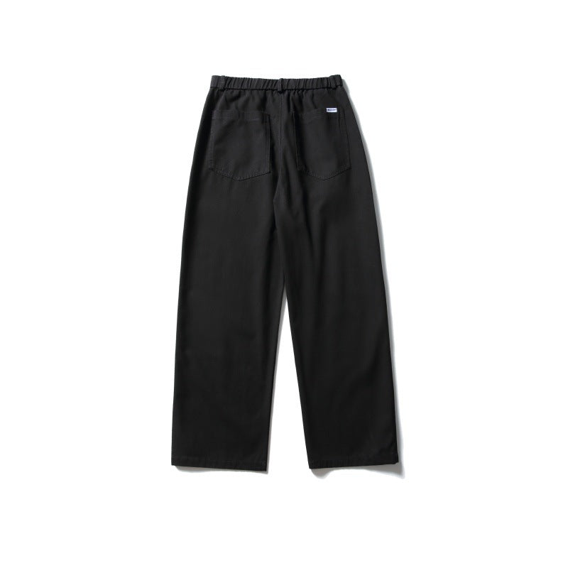 Damen Weite Utility-Cargohose mit elastischem Bund und aufgesetzten Fronttaschen Nord Taschen