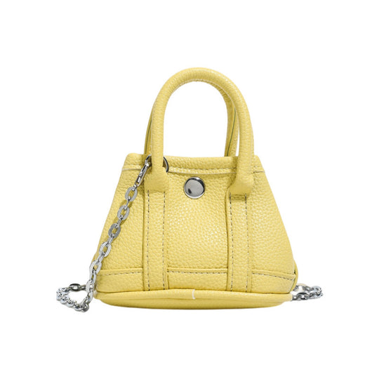 Damen Mini-Handtasche mit geschmeidiger Struktur und abnehmbarem Kettenriemen Nord Taschen