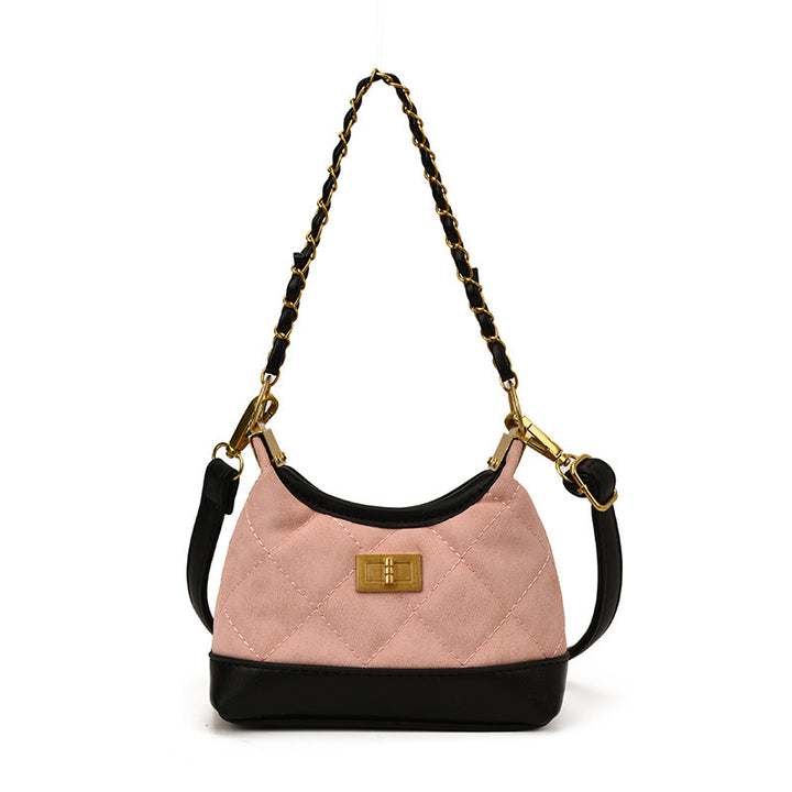 Damen Hobo-Tasche mit elegantem gestepptem Design und luxuriösen Goldakzenten Nord Taschen