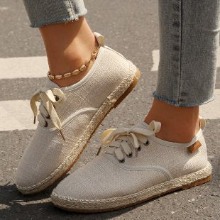 Damen  atmungsaktive Strick-Espadrilles mit geflochtener Jute-Sohle und flexiblem Memory-Fußbett Nord Taschen