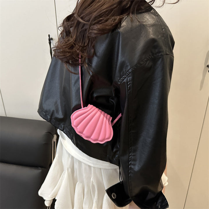 Damen modische Clutch-Tasche im Muschel-Design Nord Taschen