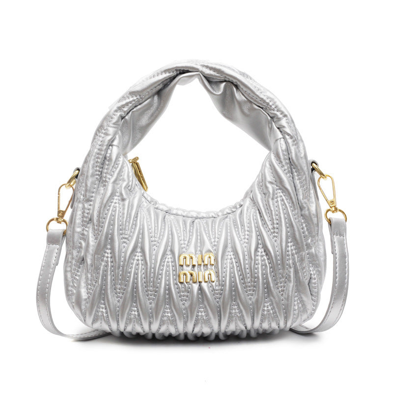 Damen Schultertasche mit elegantem Raffung-Design | Nord Taschen