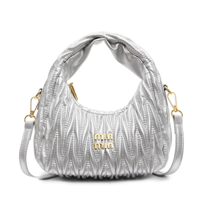 Damen Schultertasche mit elegantem Raffung-Design | Nord Taschen