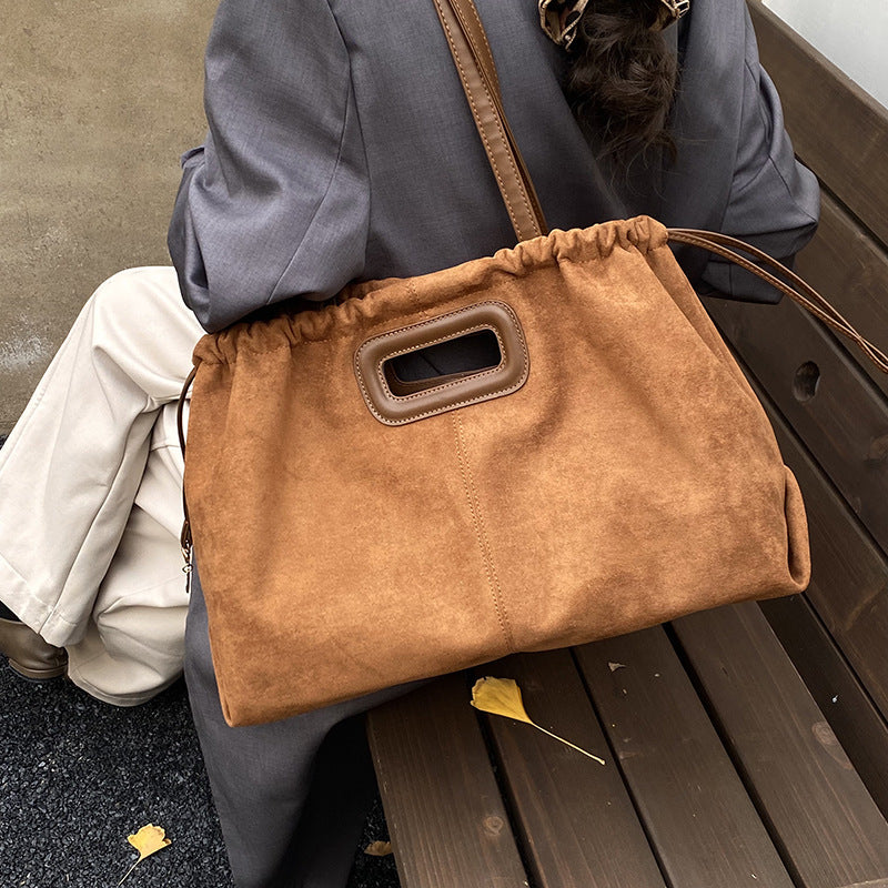 Damen Wildleder Handtasche Nord Taschen