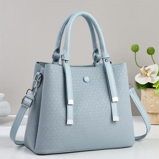 Damen elegante Handtasche mit strukturiertem Gewebe und abnehmbarem Schulterriemen Nord Taschen