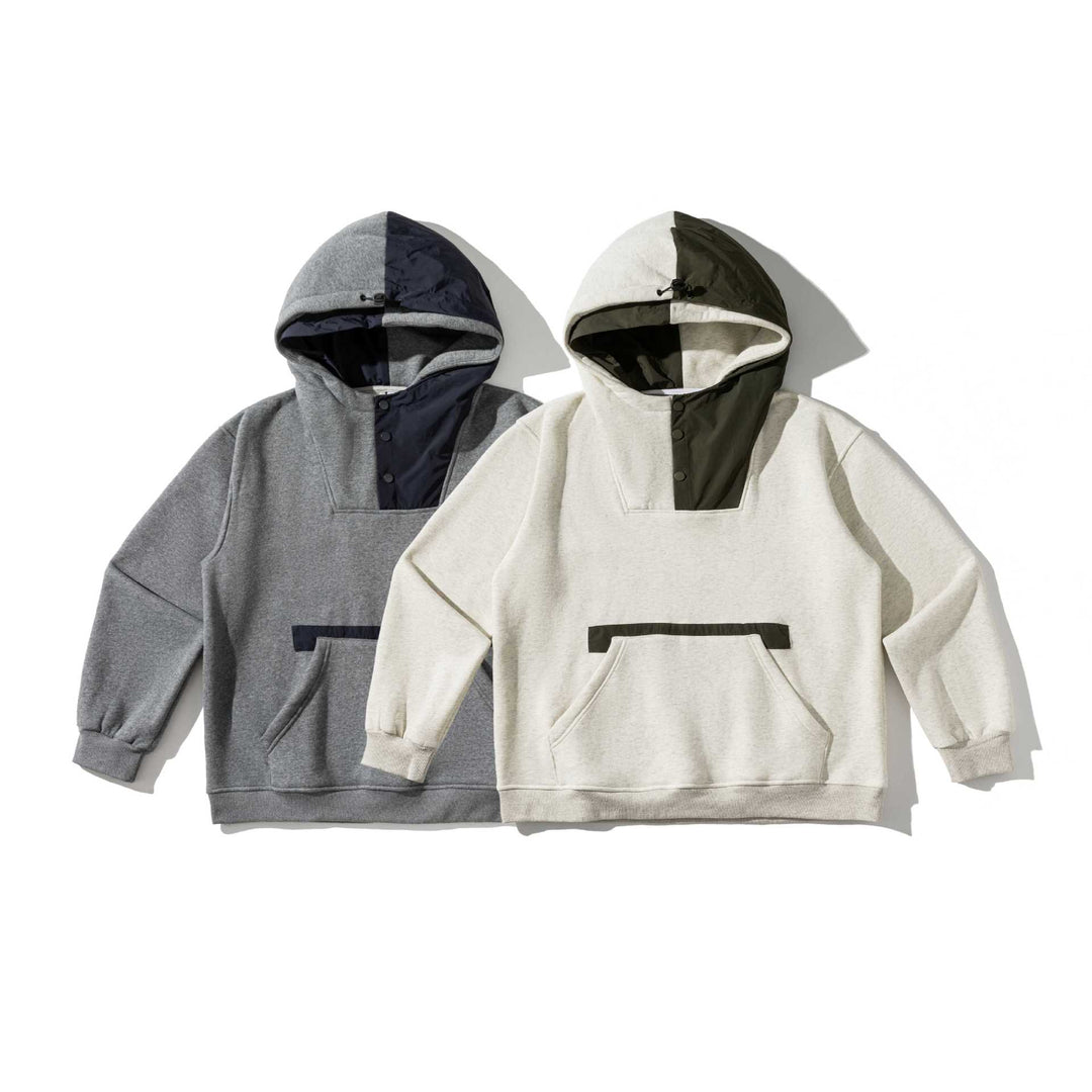 Unisex Oversize Kapuzenpullover mit technischem Frontpanel und Kängurutasche Nord Taschen