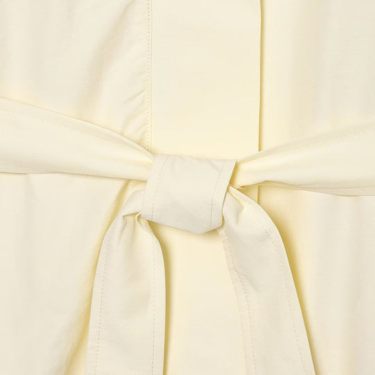 Damen Leichte Taillierte Jacke mit Stehkragen, Bindegürtel und Cape-Ärmeldetail Nord Taschen