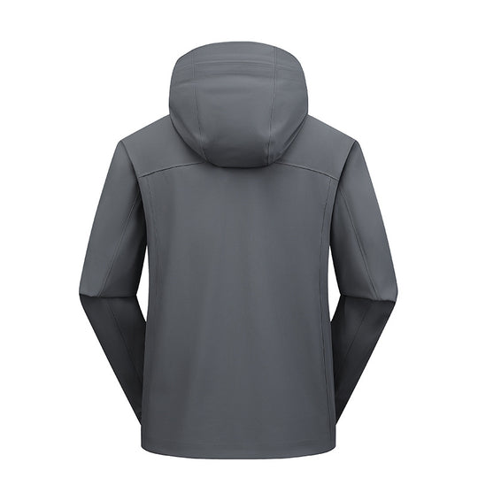 Herren Wasserabweisende Softshell-Outdoorjacke mit Kapuze, verschweißten Nähten & minimalistischer Reißverschluss Nord Taschen