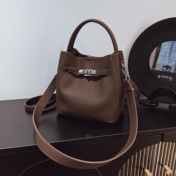 Damen strukturiertes Leder Shopper Nord Taschen