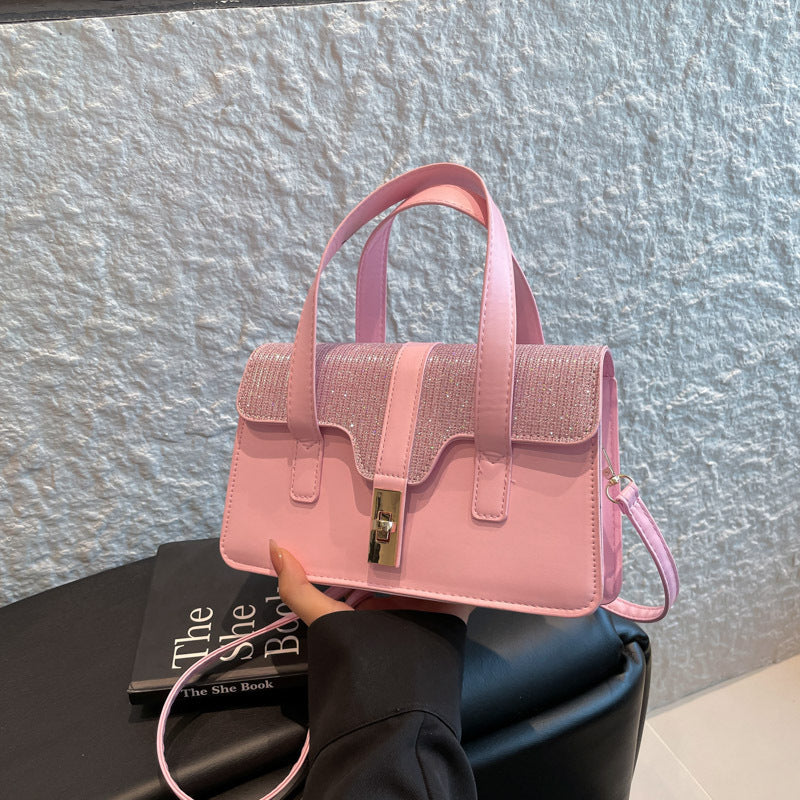 Damen elegante Handtasche mit funkelndem Obermaterial Nord Taschen