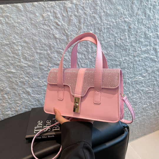 Damen elegante Handtasche mit funkelndem Obermaterial Nord Taschen