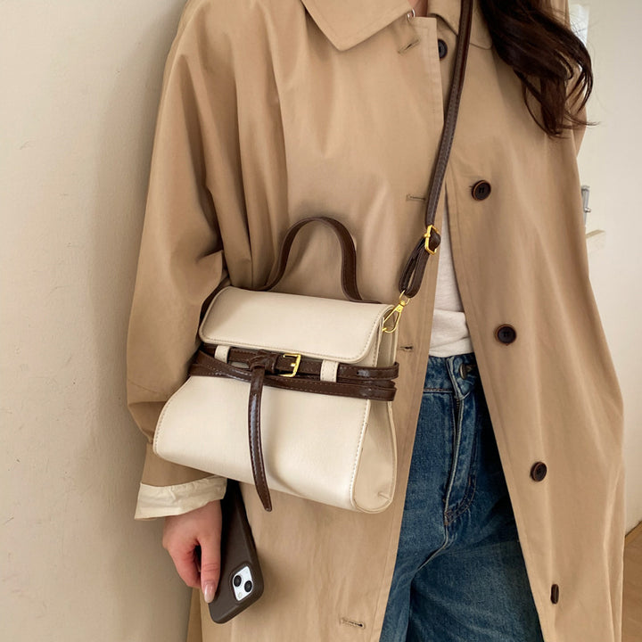 Damen Handtasche mit abnehmbarem Schultergurt und elegantem Gürtel Nord Taschen