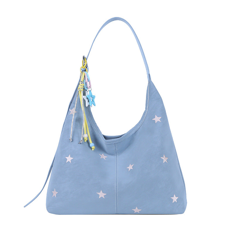 Damen Hobo Tasche mit funkelnden Sternenapplikationen Nord Taschen