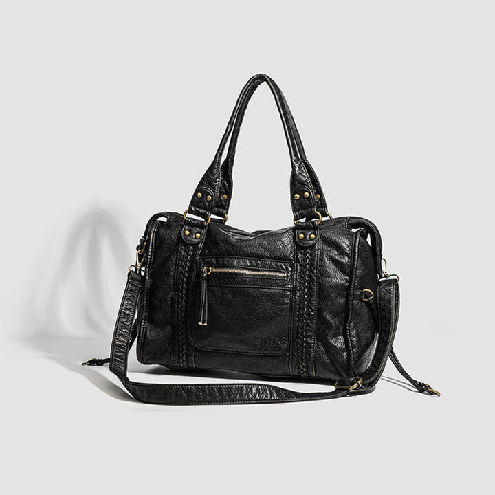 Damen Tragetasche mit eleganten Details und robustem Reißverschluss Nord Taschen