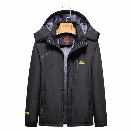 Damen Wattierte Winterjacke mit Fleece‑Innenfutter, abnehmbarer Kapuze und wasserdichter Softshell-Außenlage Nord Taschen