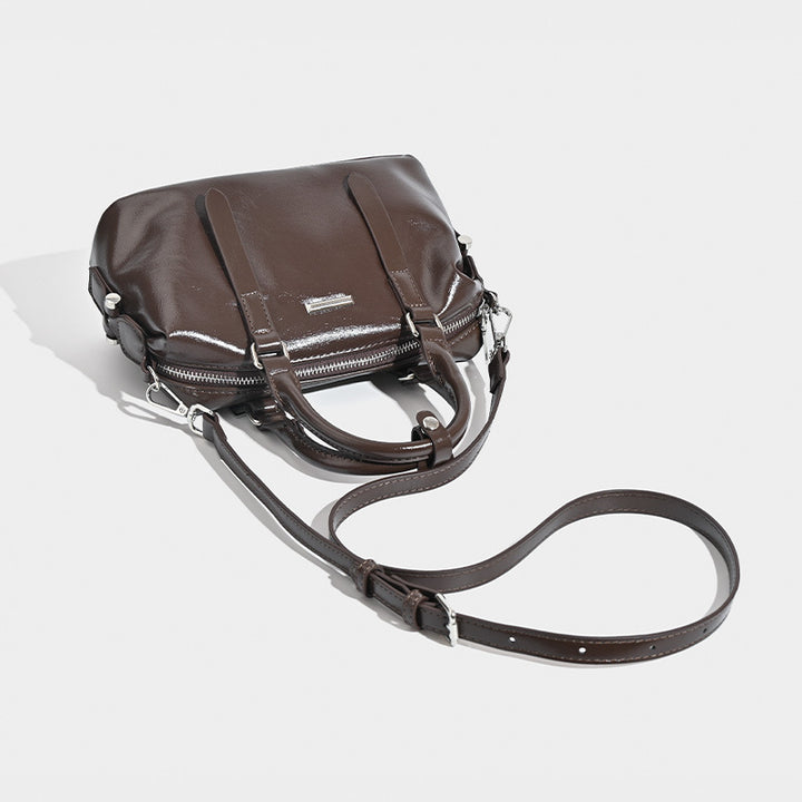 Damen elegante Handtasche mit glänzender Oberfläche Nord Taschen