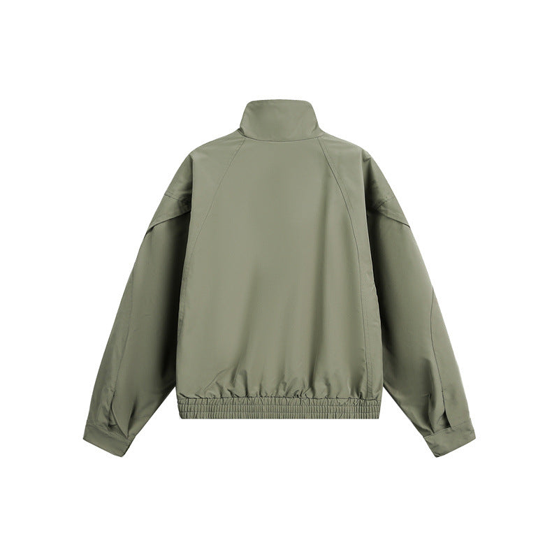 Unisex Kurzblouson im minimalistischen Tech‑Stoff mit Funnelkragen und verdeckter Frontblende Nord Taschen