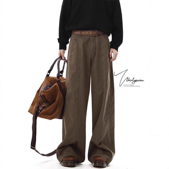 Damen Weitgeschnittene Hose mit Bundfalten Nord Taschen