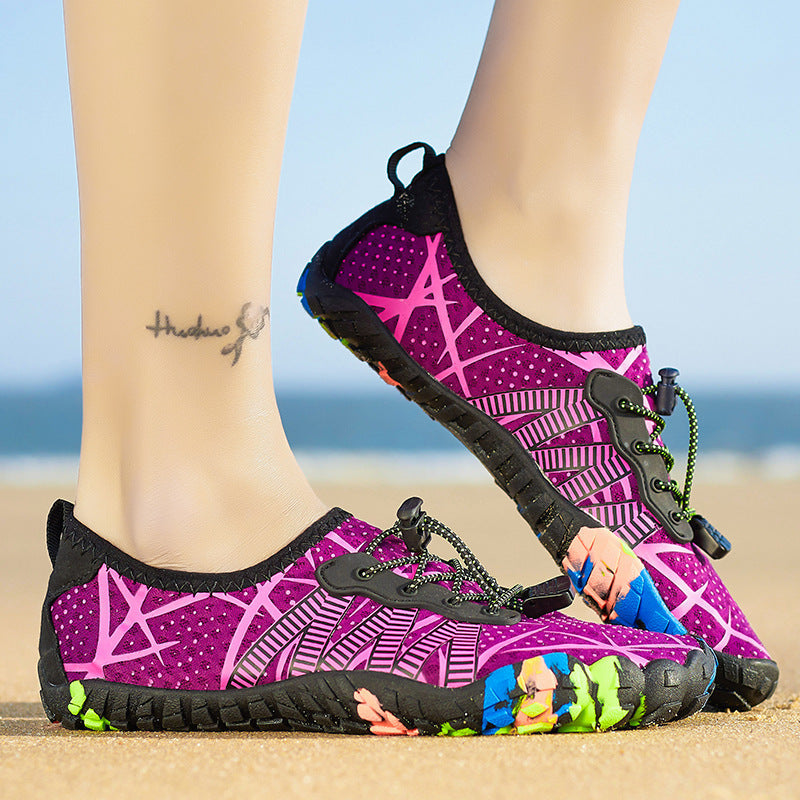 Damen Wassersportschuhe mit schnelltrocknendem Obermaterial und rutschfester Sohle