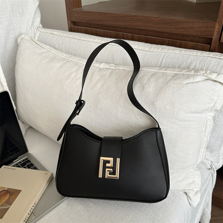 Damen modische Schultertasche mit elegantem Verschluss Nord Taschen