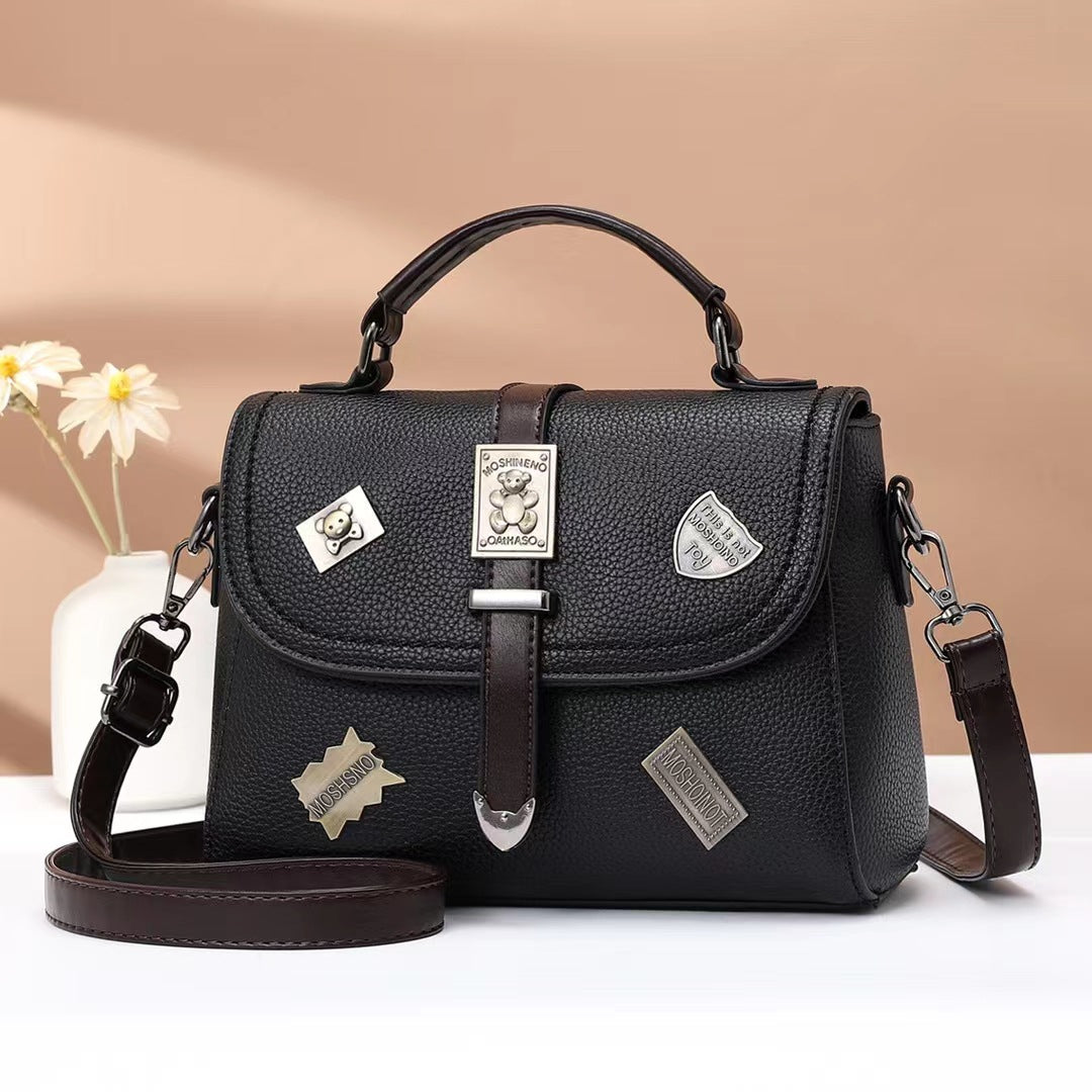 Damen Handtasche mit einzigartigen Badges Nord Taschen