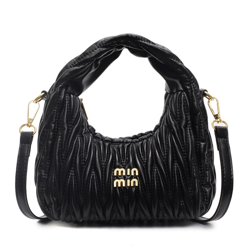 Damen Schultertasche mit elegantem Raffung-Design | Nord Taschen