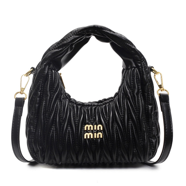Damen Schultertasche mit elegantem Raffung-Design | Nord Taschen