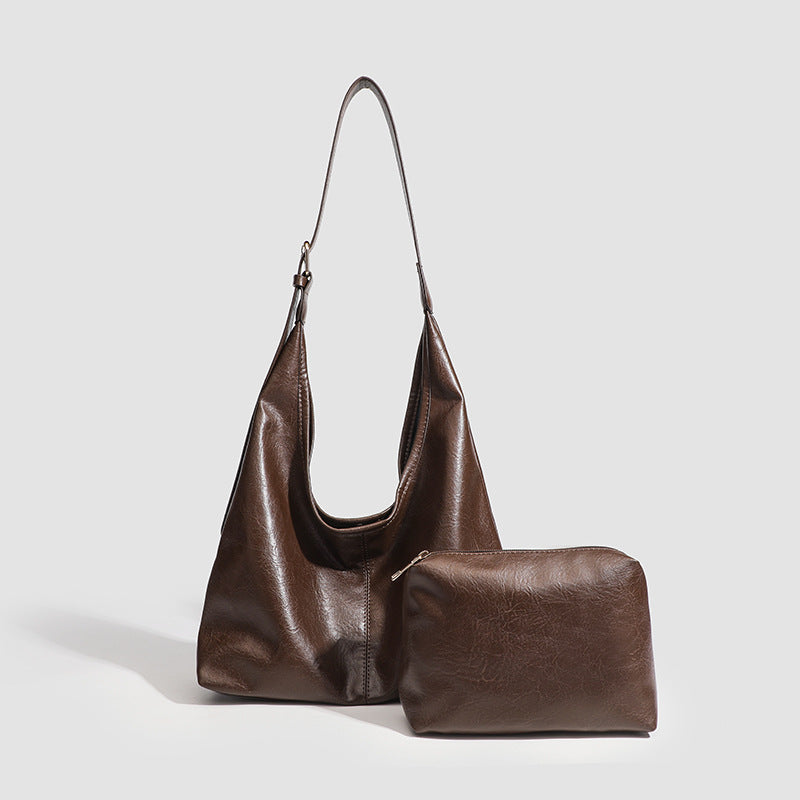 Damen Hobo-Tasche aus hochwertigem Kunstleder mit markanten Akzenten Nord Taschen